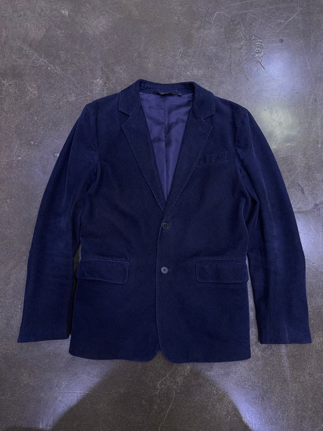 DKNY 코듀로이 패치워크 캐쥬얼 스포츠자켓 네이비 S 상품이미지1