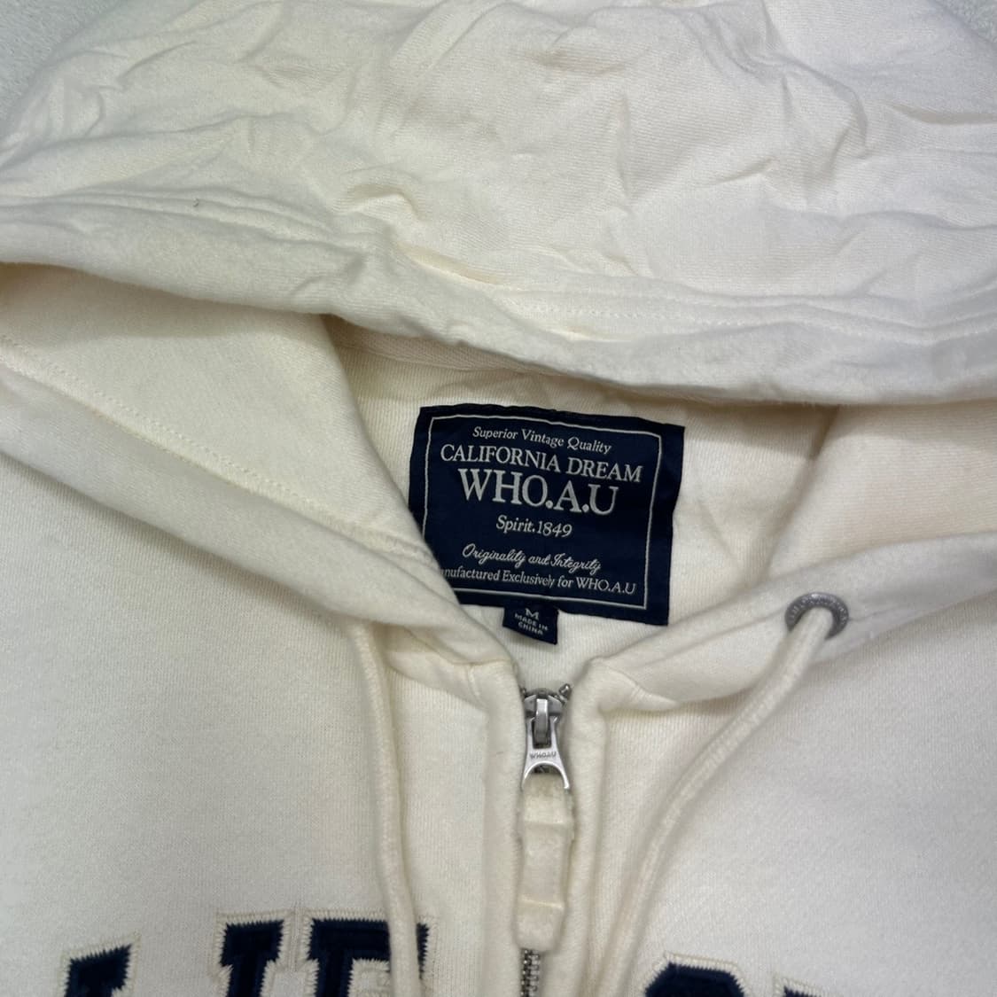 Who.A.U cream 2way hood zip-up 상품이미지7