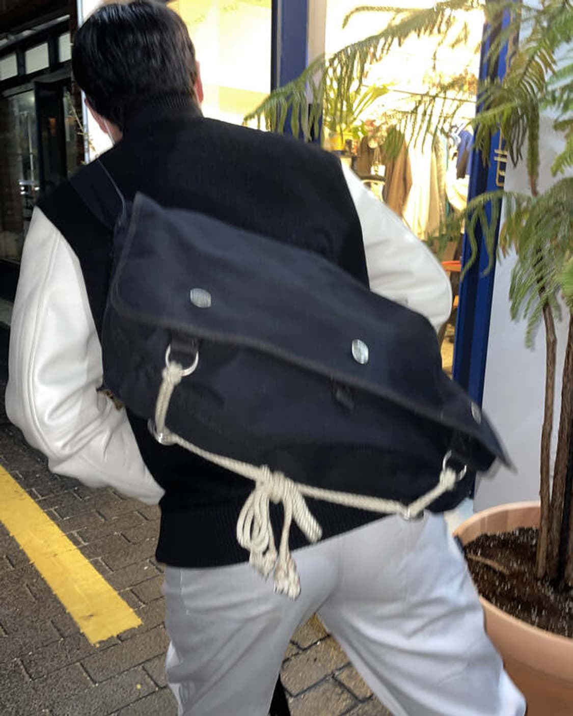 와코마리아 x 요시다 포터 로프끈 캔버스 메신저백 상품이미지8