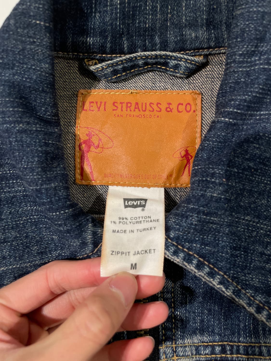 리바이스 진청 집핏 유틸리티 크롭 데님 자켓 상품이미지7