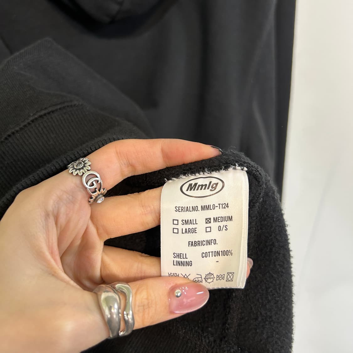 MMLG 남성 기모 후드티 M 상품이미지3