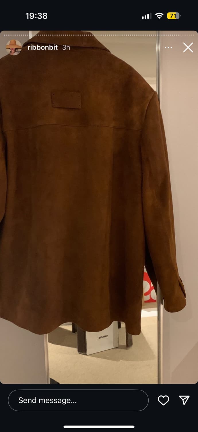 ribbonbit tan suede coat 리본빛 탄 스웨이드 자켓 상품이미지4