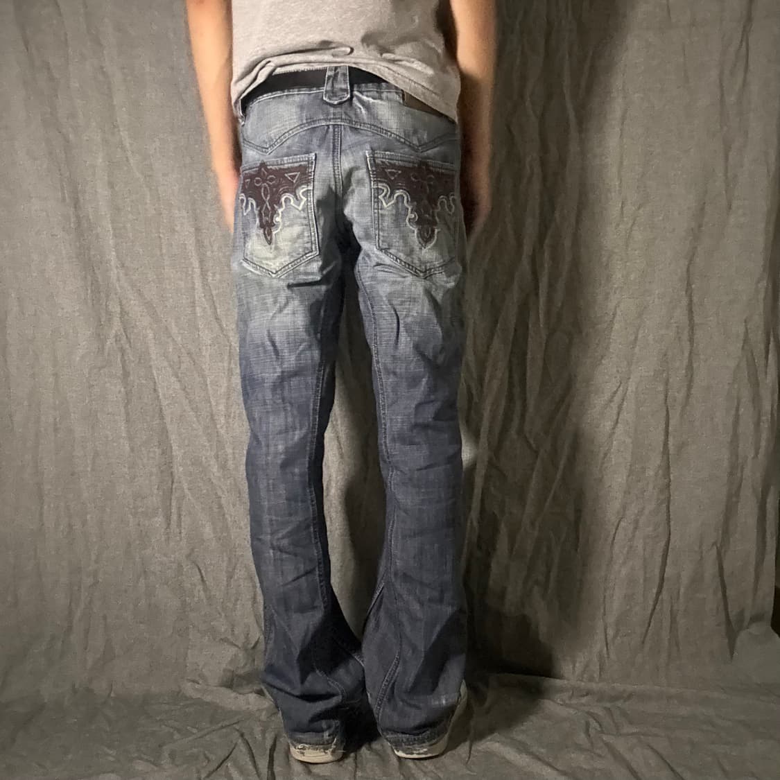 ANTIK DENIM 와이드 진청 데님팬츠 상품이미지1