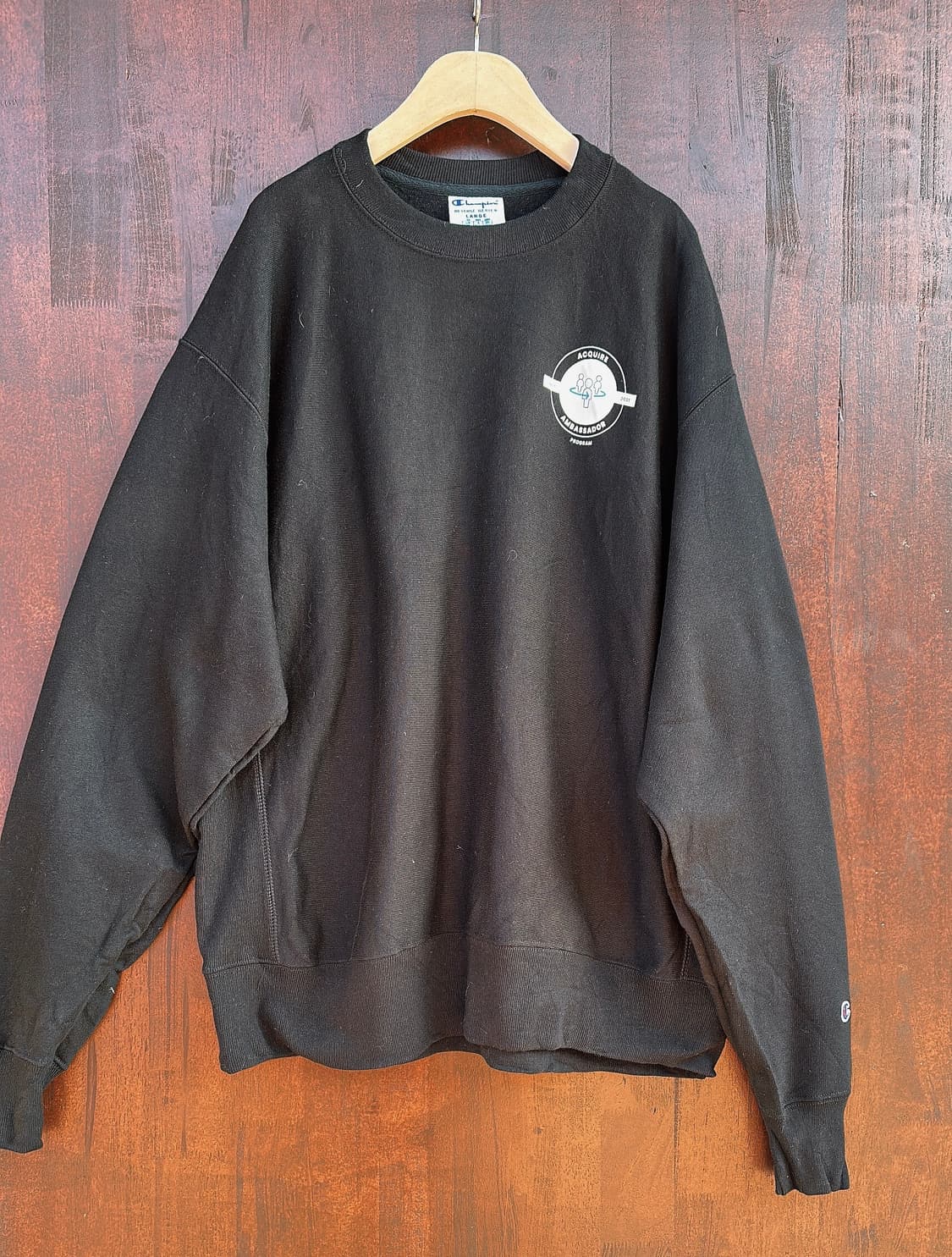 챔피온(Champion) 블랙 스웻셔츠(맨투맨) 상품이미지1