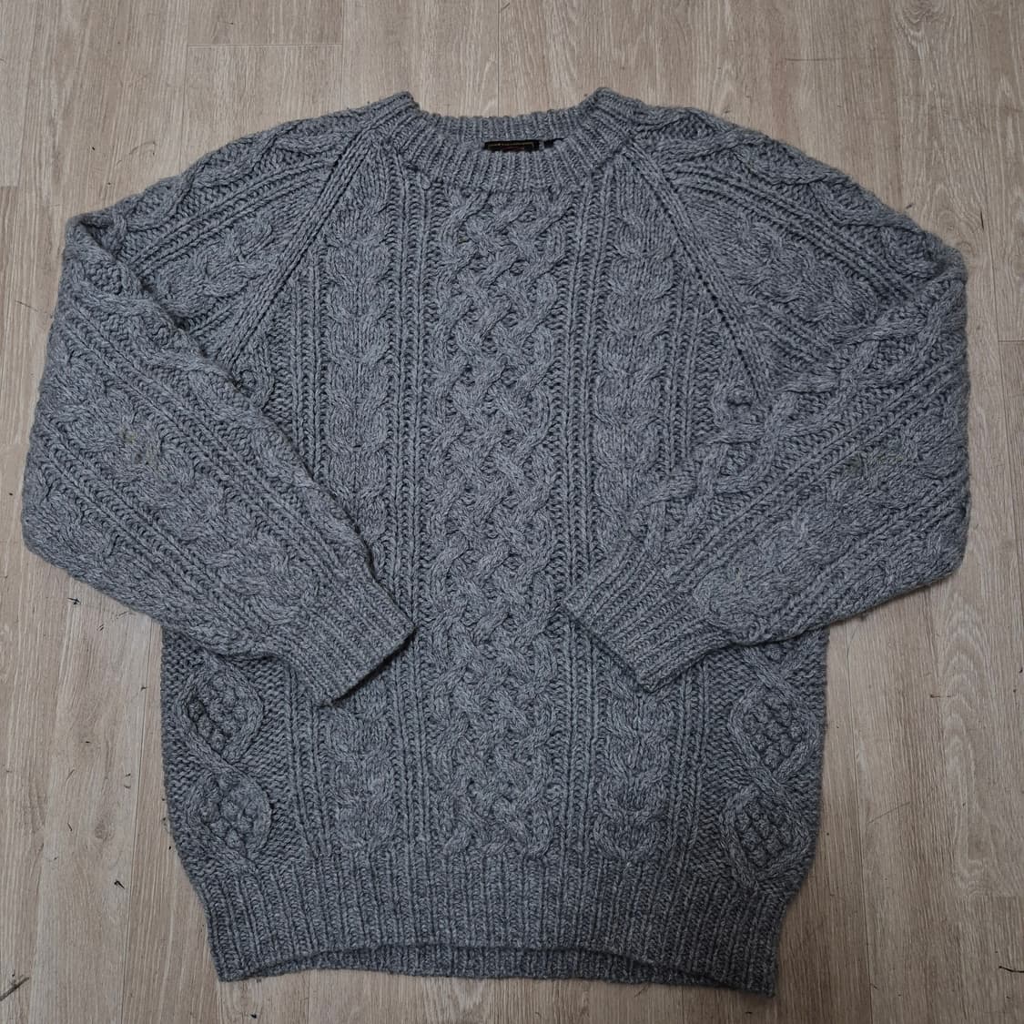 Botany 500 그레이 꽈배기 니트 L(100) 상품이미지1