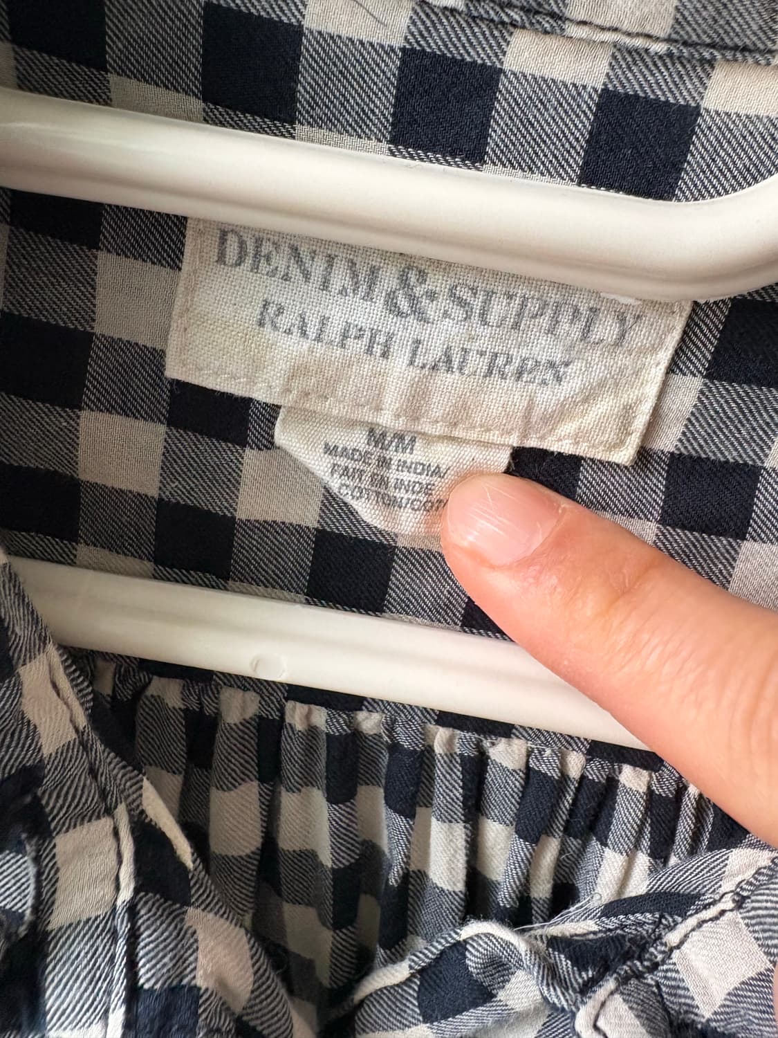 데님앤서플라이 깅엄체크 셔츠 상품이미지2