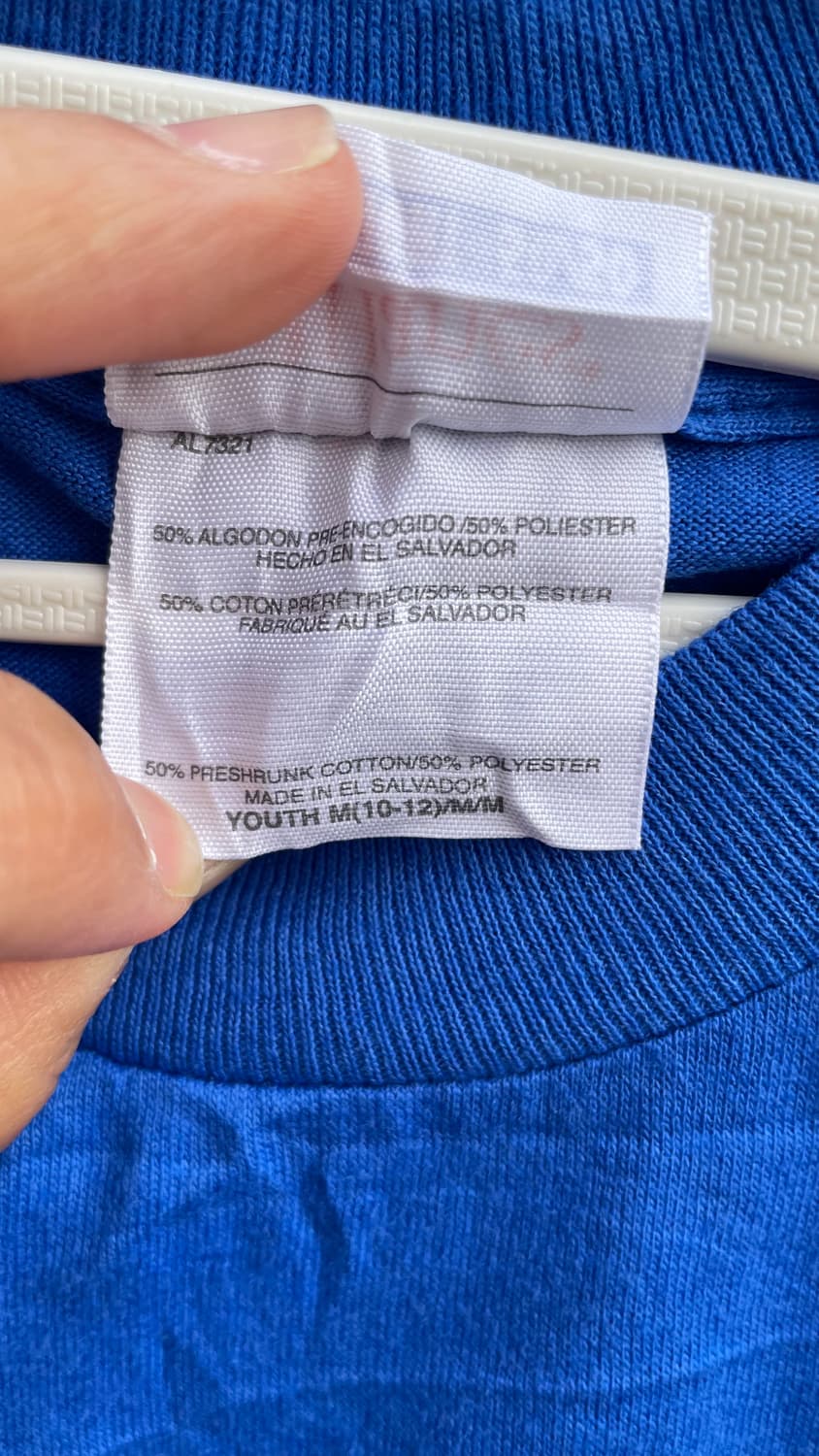 Hanes 마사페콰 반팔 티셔츠 블루 상품이미지5