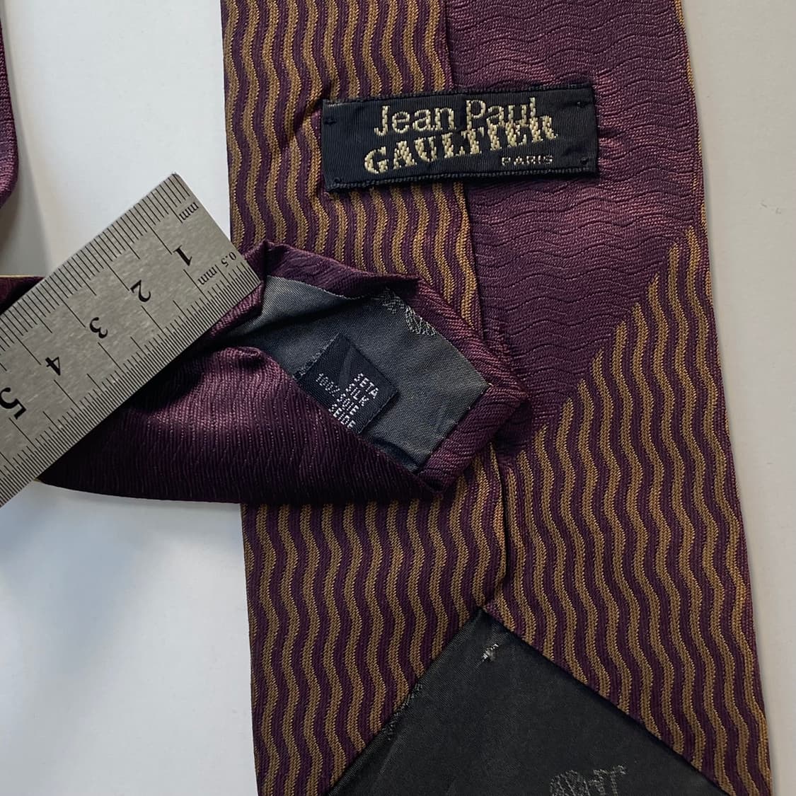 장폴고티에 Jean Paul Gaultier 로고  명품 정품넥타이 상품이미지5
