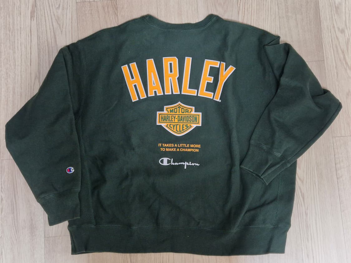 할리데이비슨 x 챔피온 콜라보 한정판 맨투맨 상품이미지2