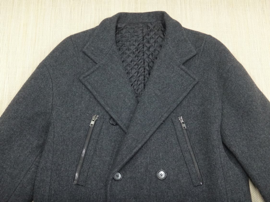 (100) 시스템 SYSTEM 울 캐시미어 혼방 더블 코트 상품이미지3