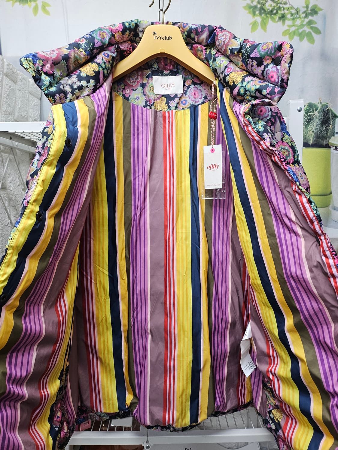 오일릴리 여성패딩 77 플라워 구스다운패딩 AD26 상품이미지7