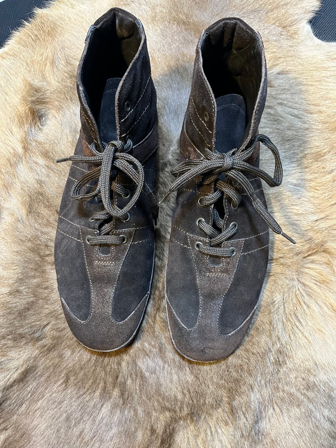 Ermenegildo Zegna 하이탑 스웨이드 스니커즈 상품이미지3