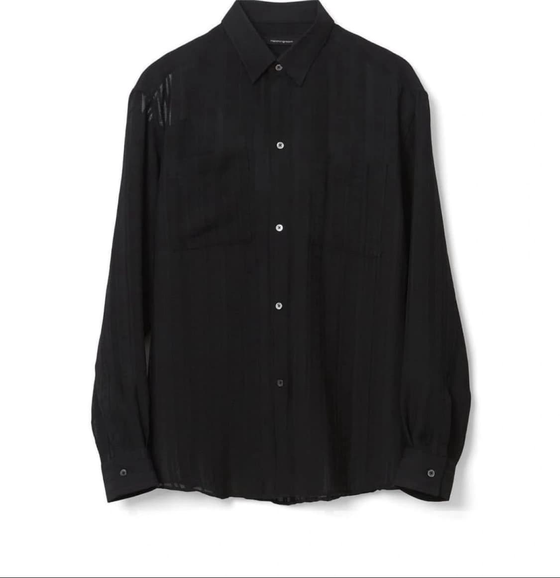 해칭룸 button down shirt black stripe 상품이미지3