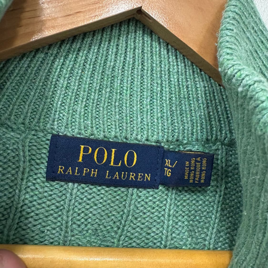 폴로랄프로렌 반집업 꽈배기 니트 상품이미지4