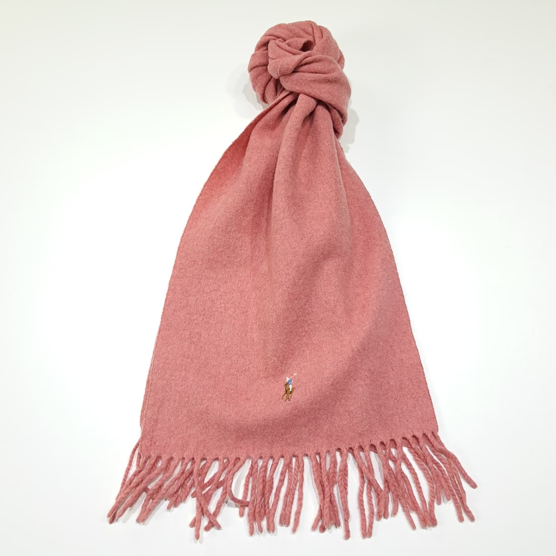 MX613 폴로 90s 이태리판 램스울 멀티포니 핑크 머플러 목도리 상품이미지1