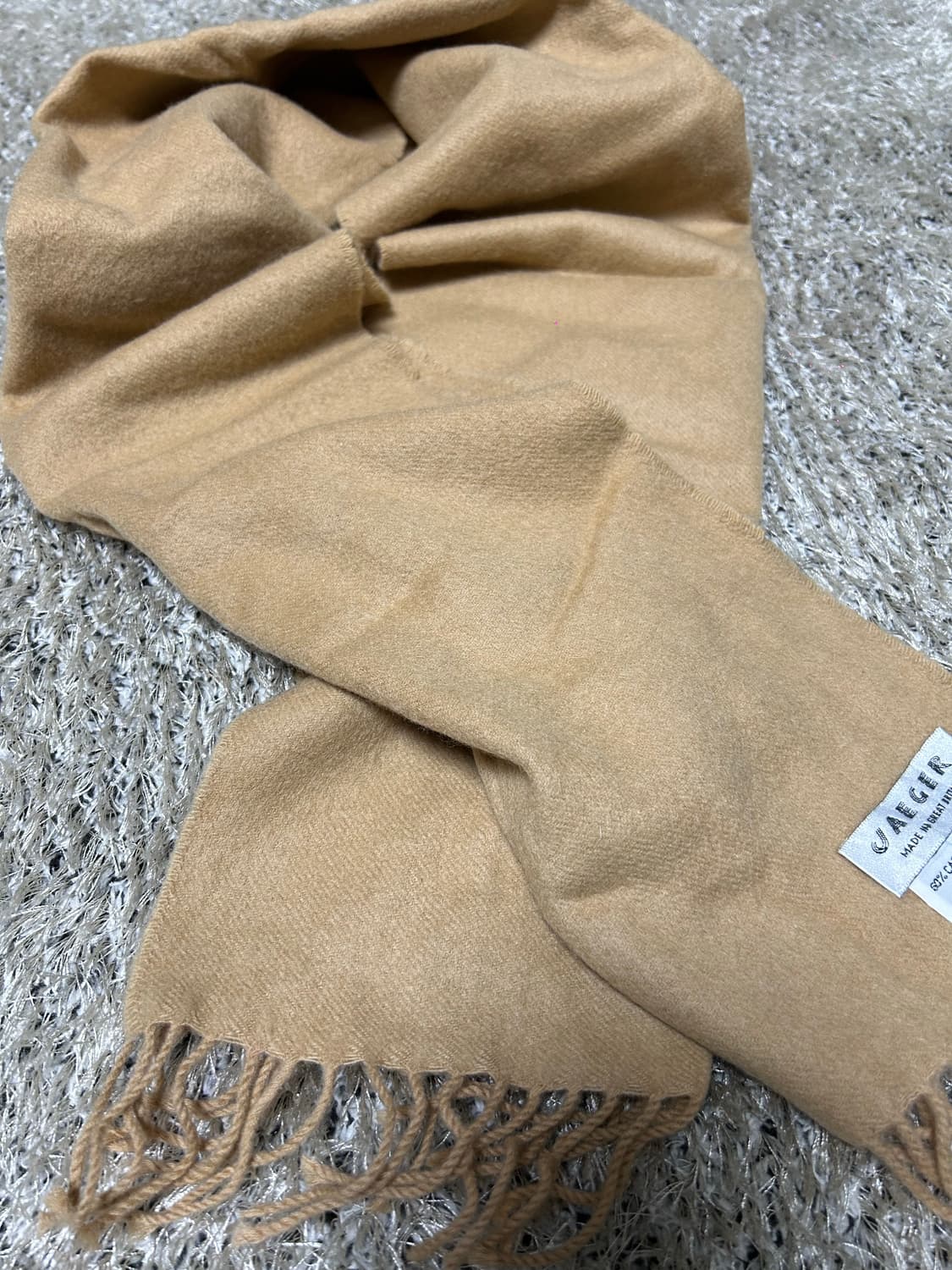 스코틀랜드제 캐시미어 혼방 목도리 상품이미지3