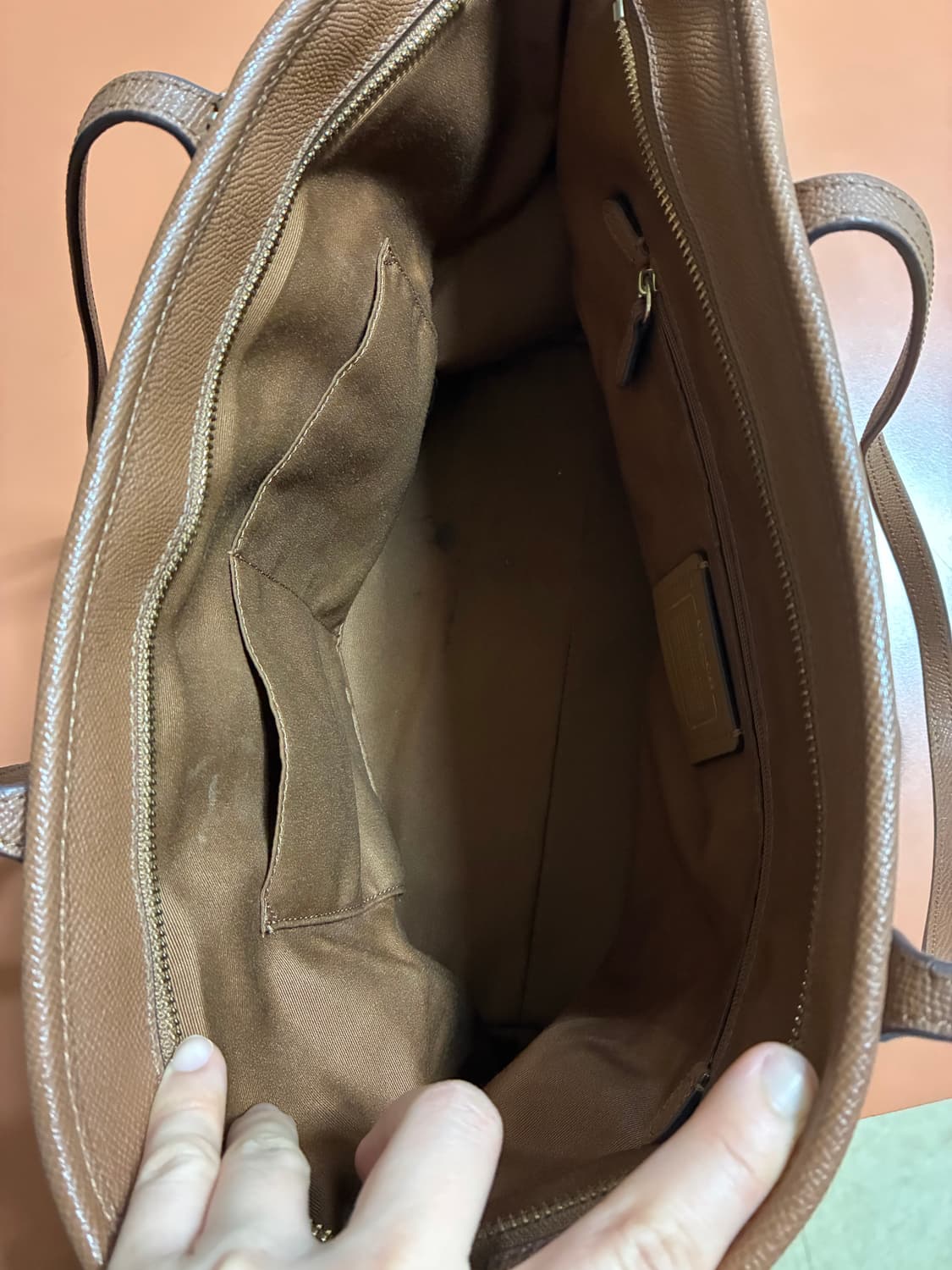 코치 시티백 숄더백 브라운 상품이미지6