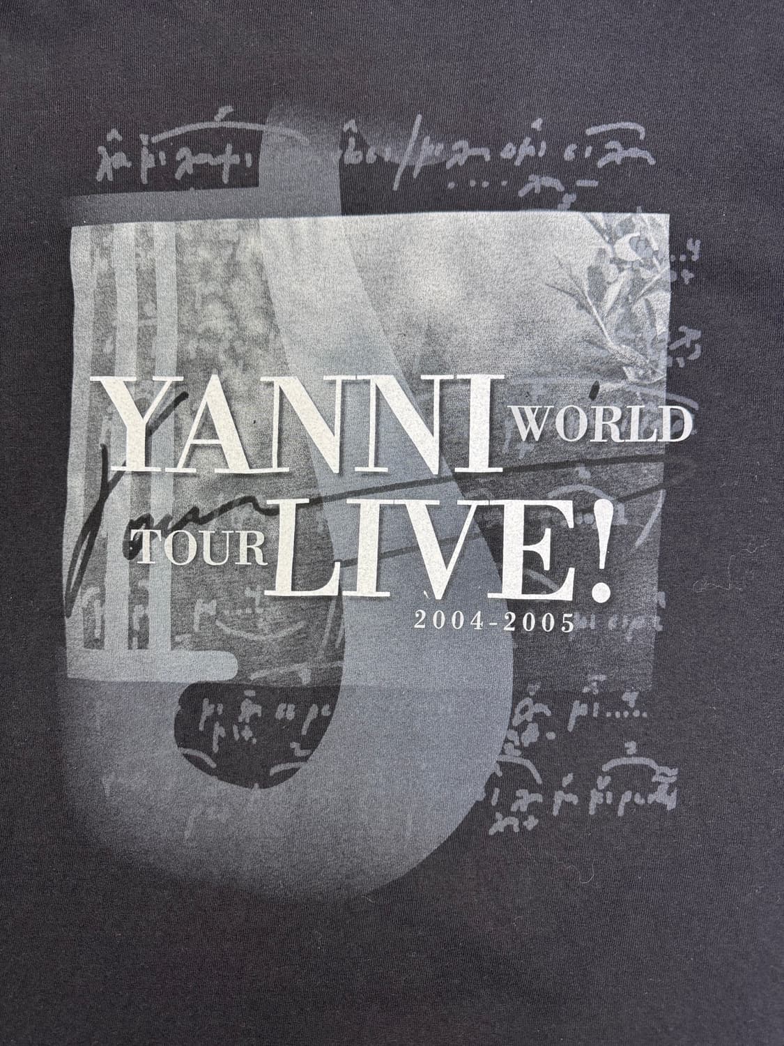 빈티지 00s 야니 YANNI LIVE 라이브 월드 투어티 M 상품이미지6