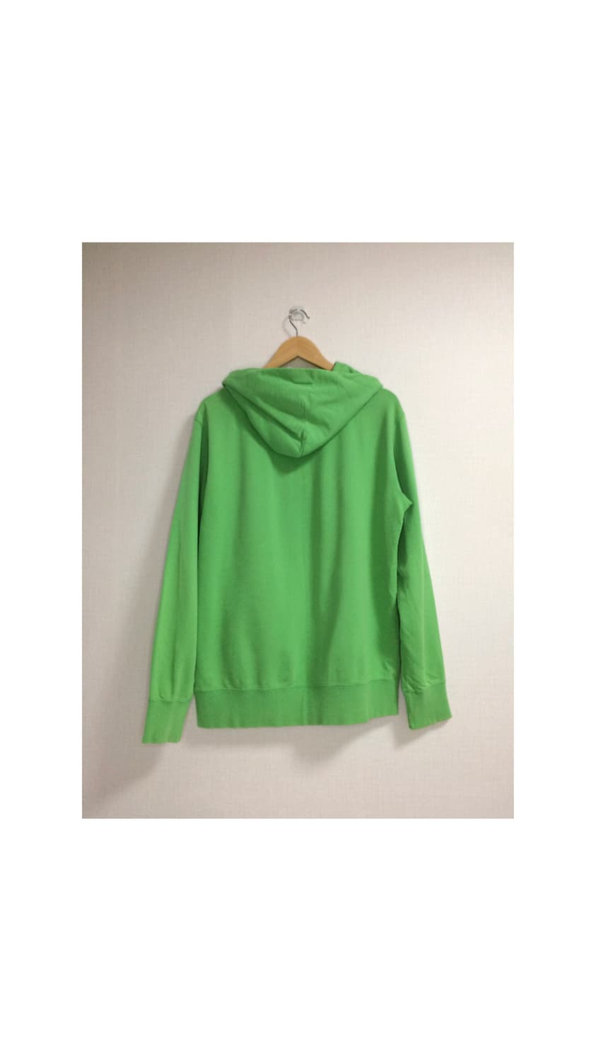 빈티지 곰돌이 프린팅 그린 후드집업 상품이미지6