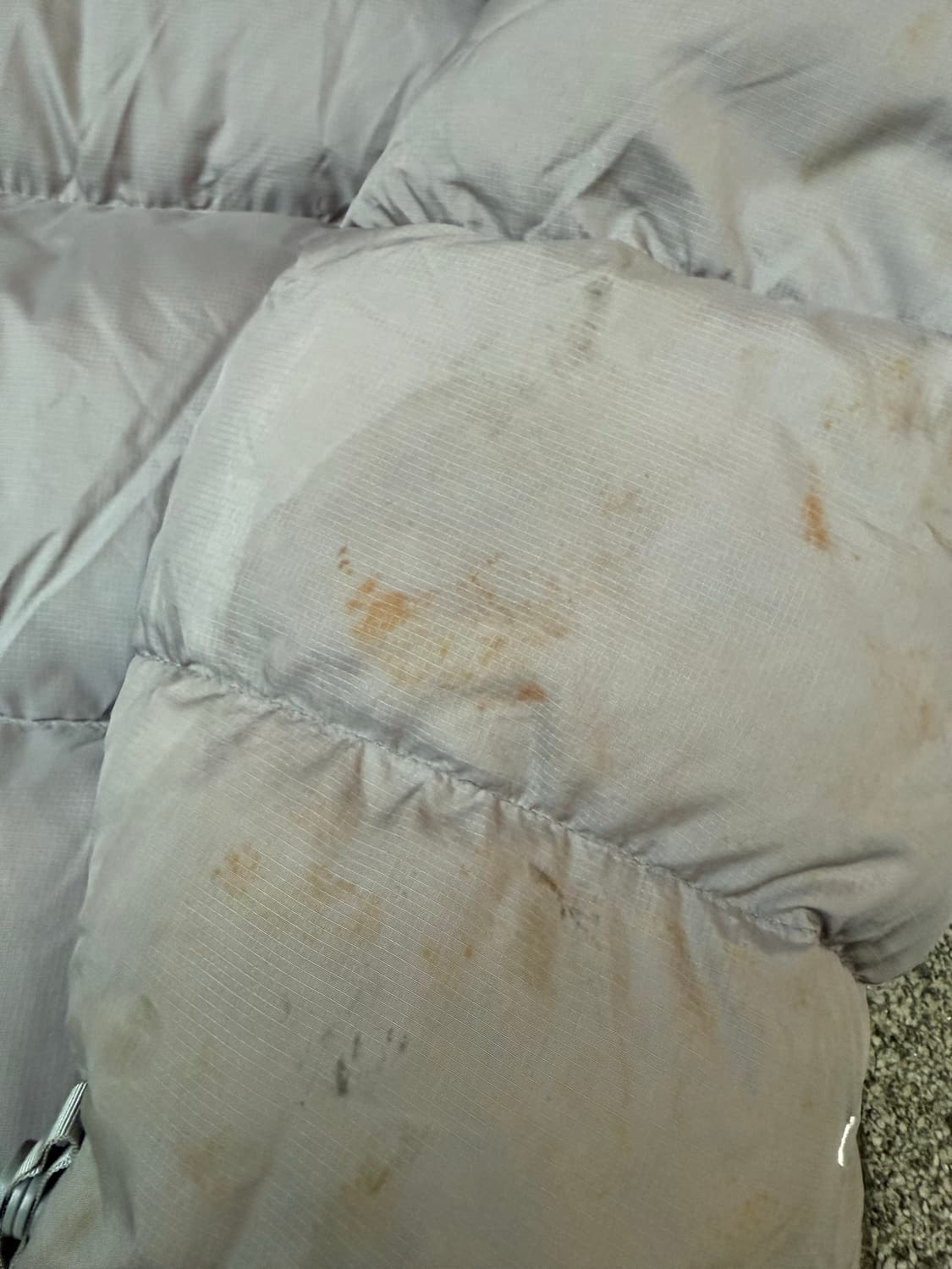 노스페이스 회색/검정 패딩 상품이미지10