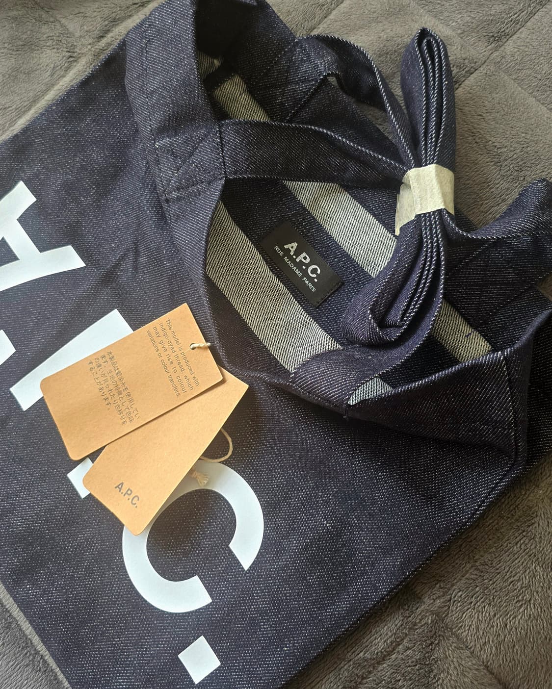 아페쎄 APC 로르 데님 에코백 토트백 가방 상품이미지4