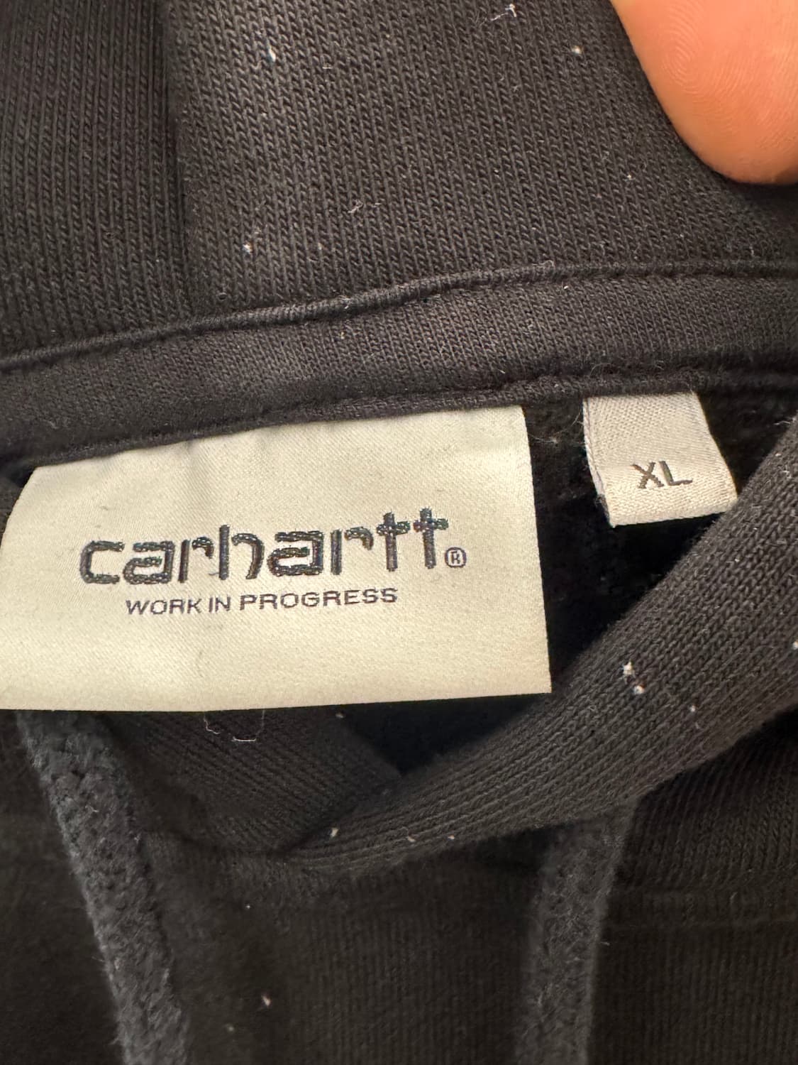 칼하트 WIP 프린팅 후드티 블랙 XL 상품이미지3