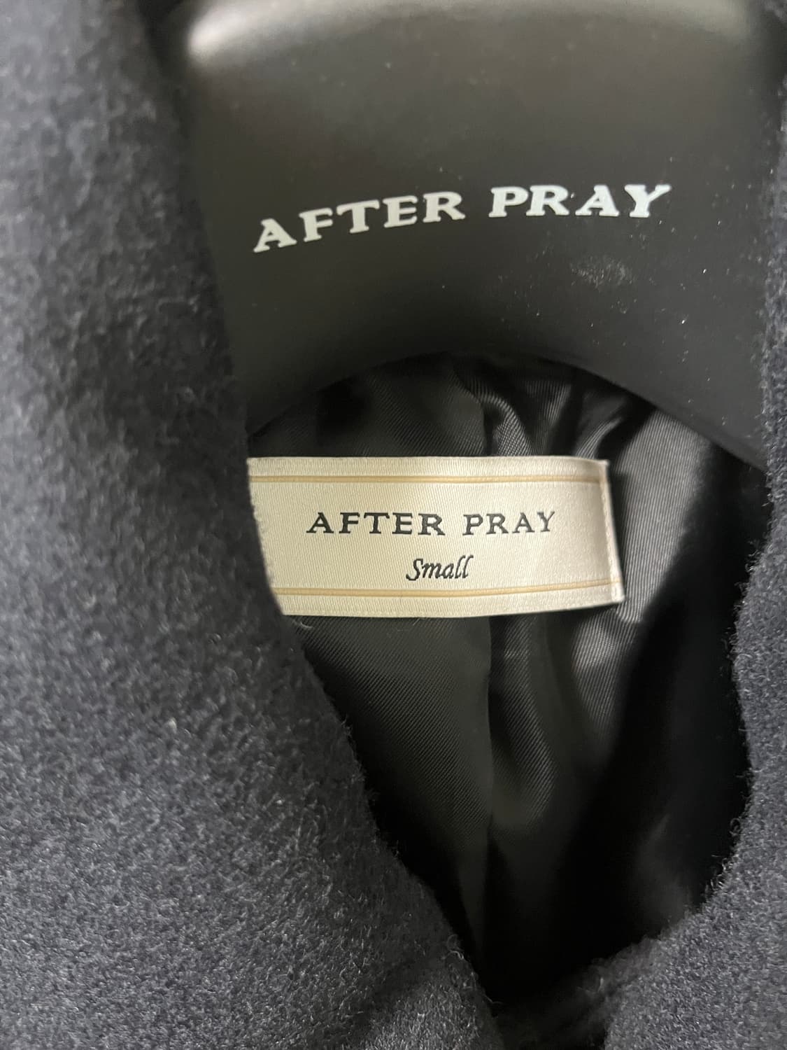애프터프레이 afterpray 투어리스트 발마칸 코트 네이비 S 상품이미지3