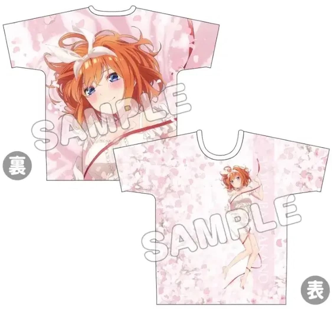 5등분의 신부 풀그래픽 티셔츠 - 나카노 요츠바 상품이미지1