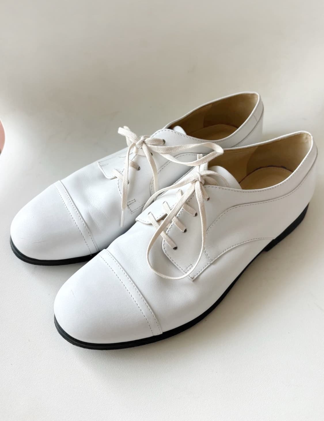 질샌더 화이트 레더 로퍼 37size 상품이미지2