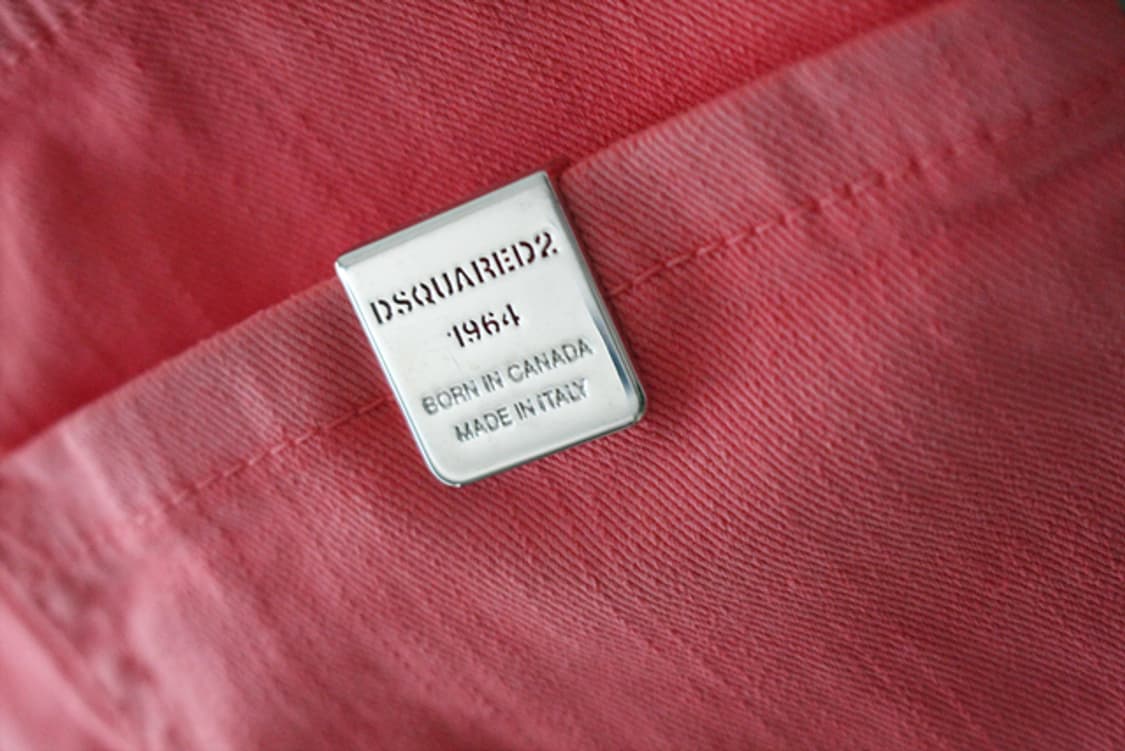DSQUARED2 클레멘트 크롭 진 44 코랄 핑크 상품이미지5