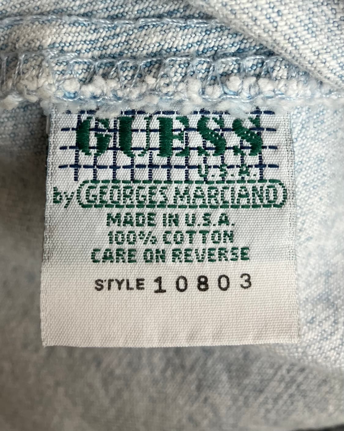 90s GUESS by Georges Marciano 데님 자켓 상품이미지8