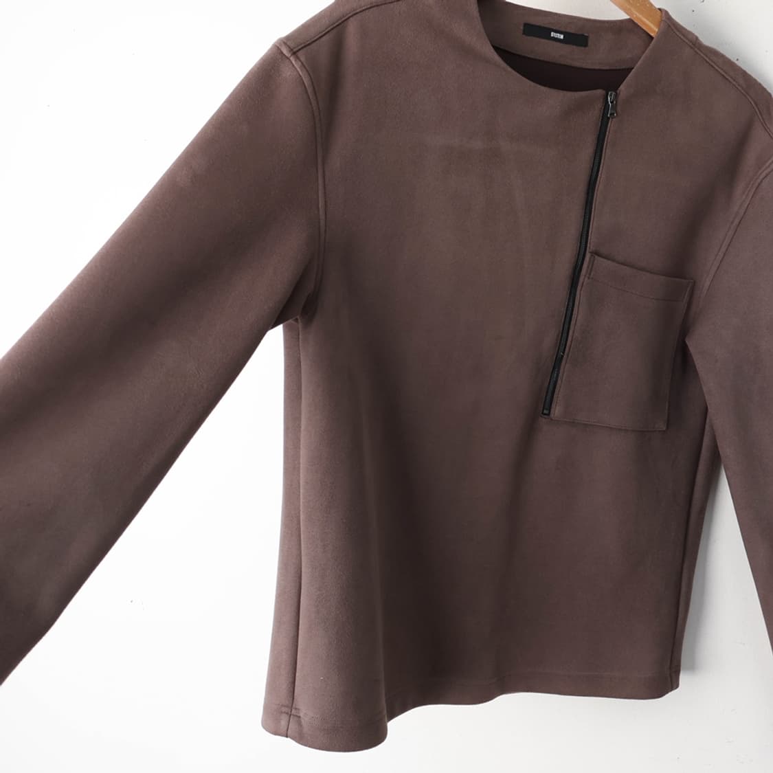 95/시스템 남성 반집업 탑 상품이미지4