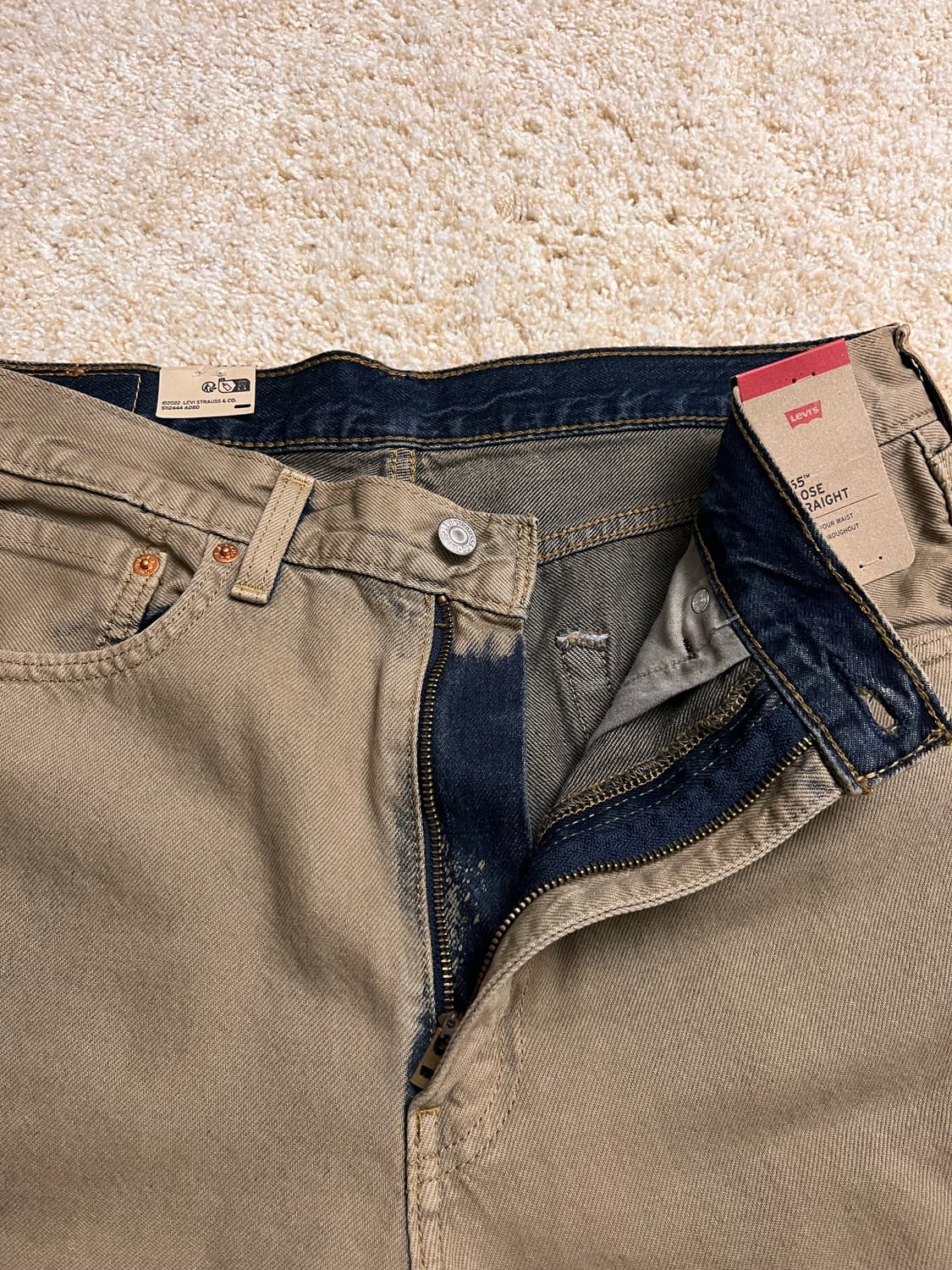 (새상품/34*32) 리바이스 565 루즈핏 샌드 브라운 NXBD 상품이미지8