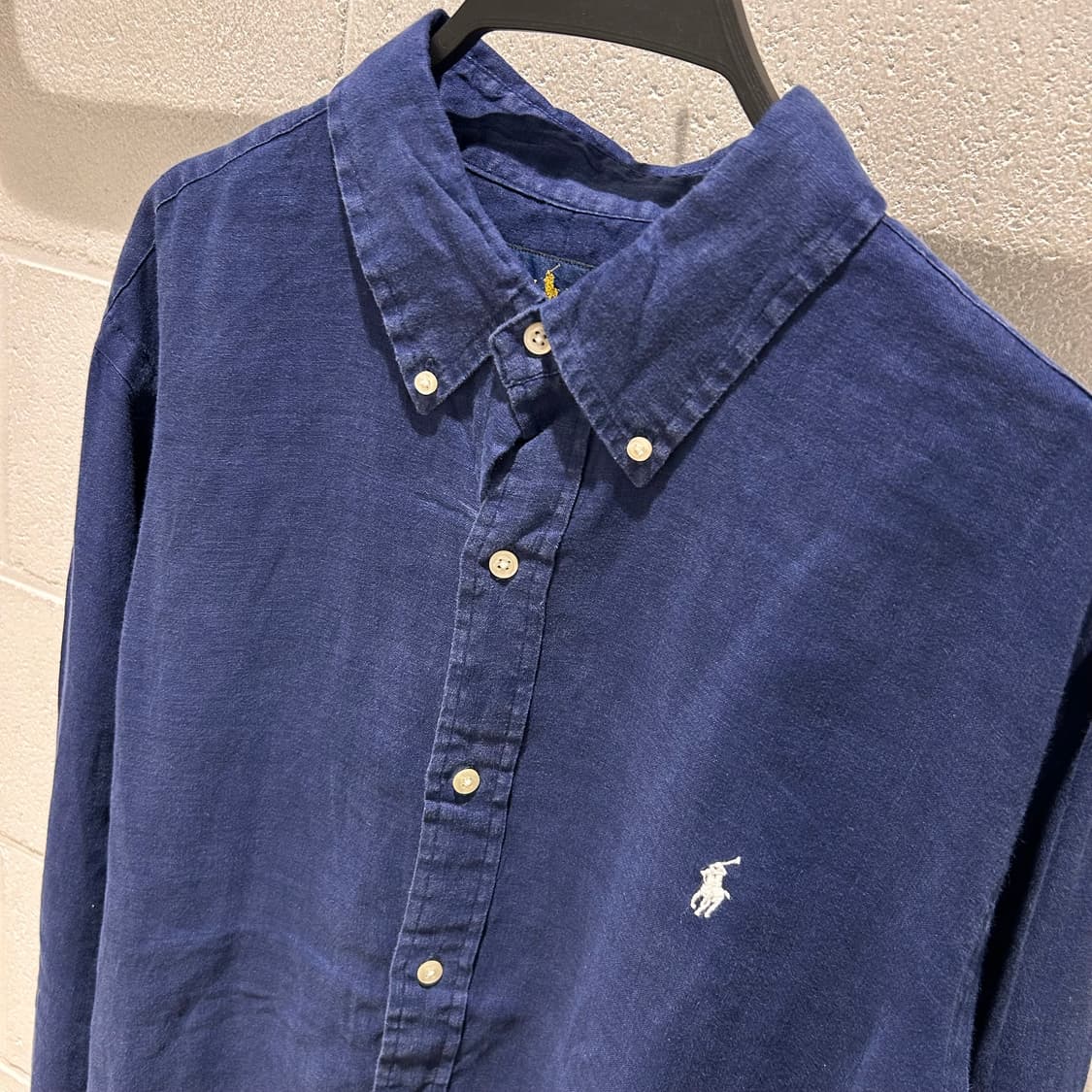 Polo Ralph Lauren Navy Linen Shirts 상품이미지7