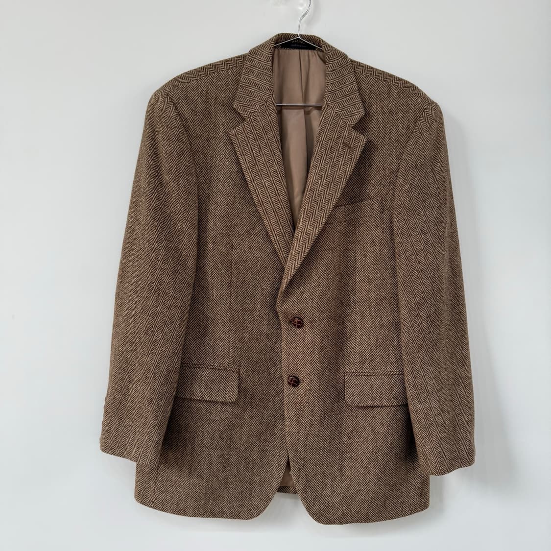 랄프로렌 Ralph Lauren 브라운 헤링본 테일러드 울 트위드 자켓 상품이미지1