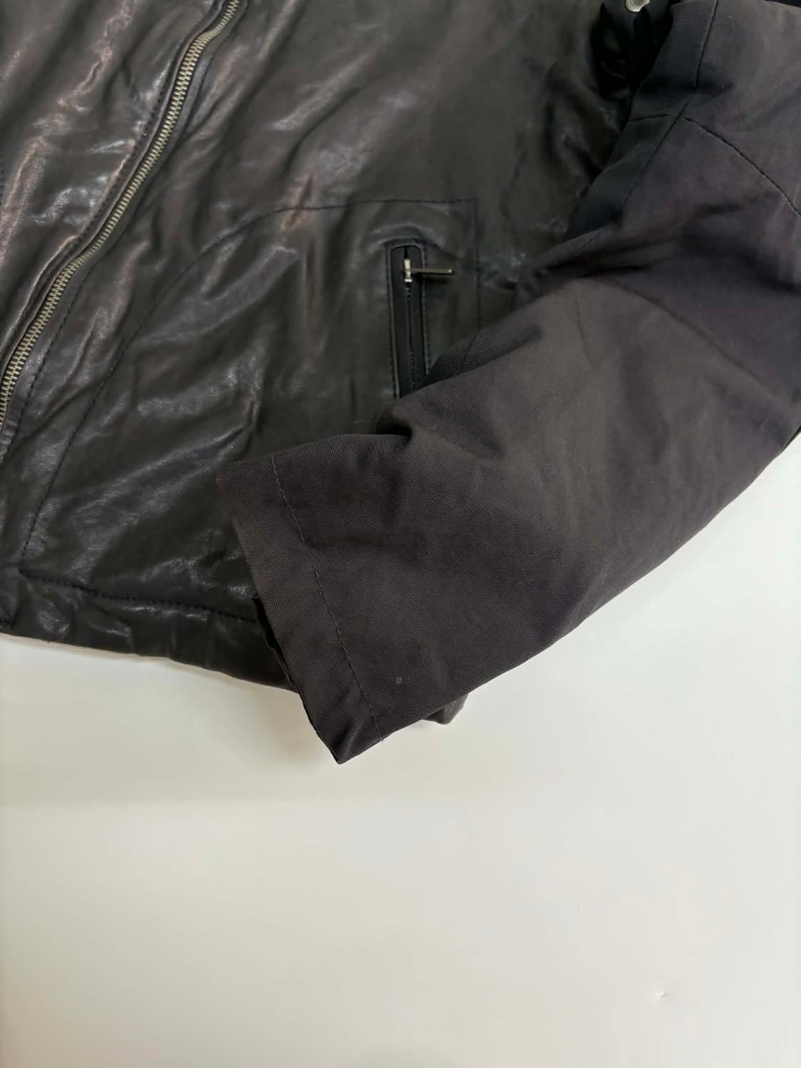 [M] 아르마니 진스 양가죽 싱글 라이더 자켓 상품이미지6