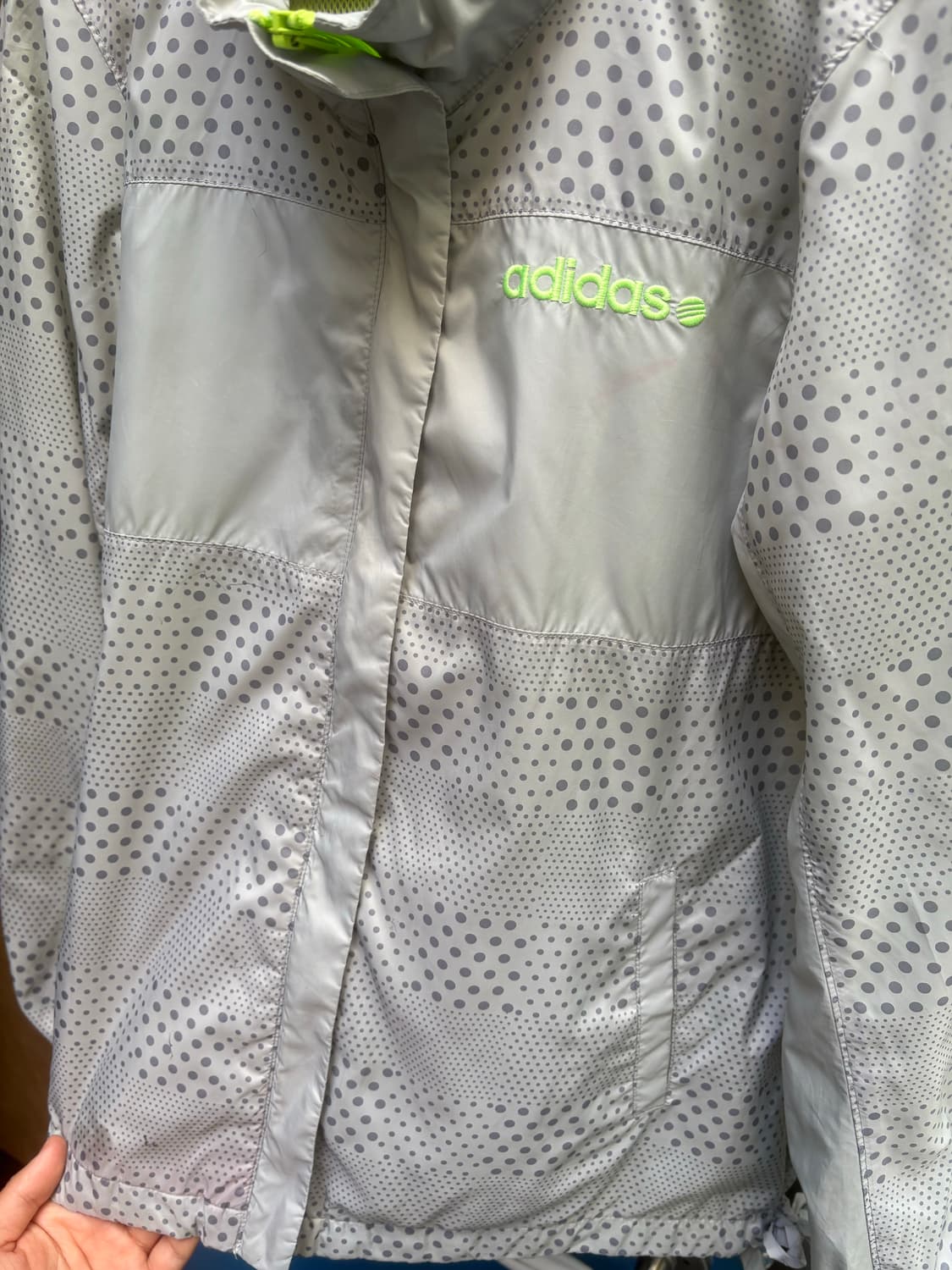 아디다스 도트 그레이 바람막이 상품이미지3