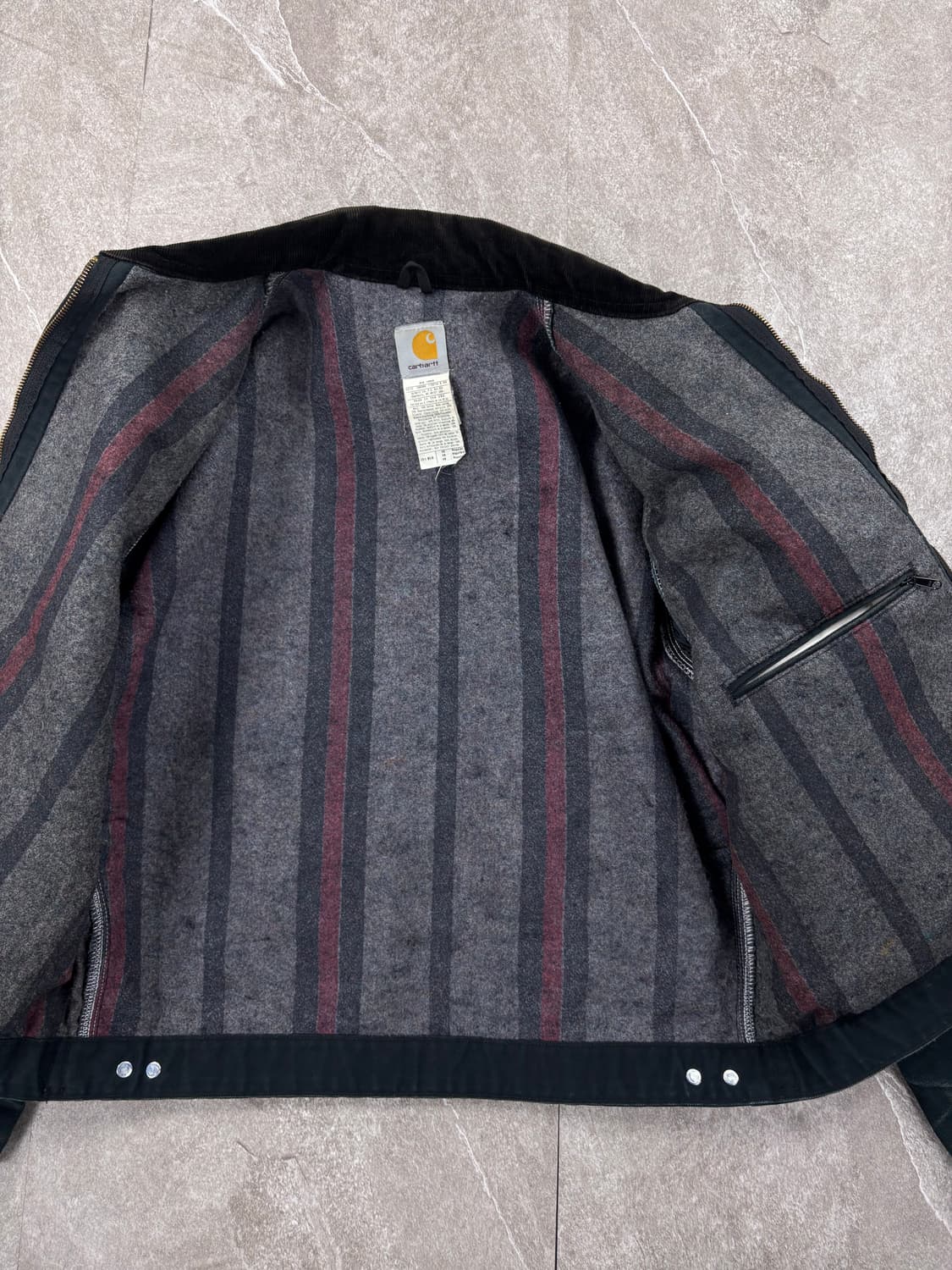 Carhartt j01 Black Regular Detroit Jacke 상품이미지7