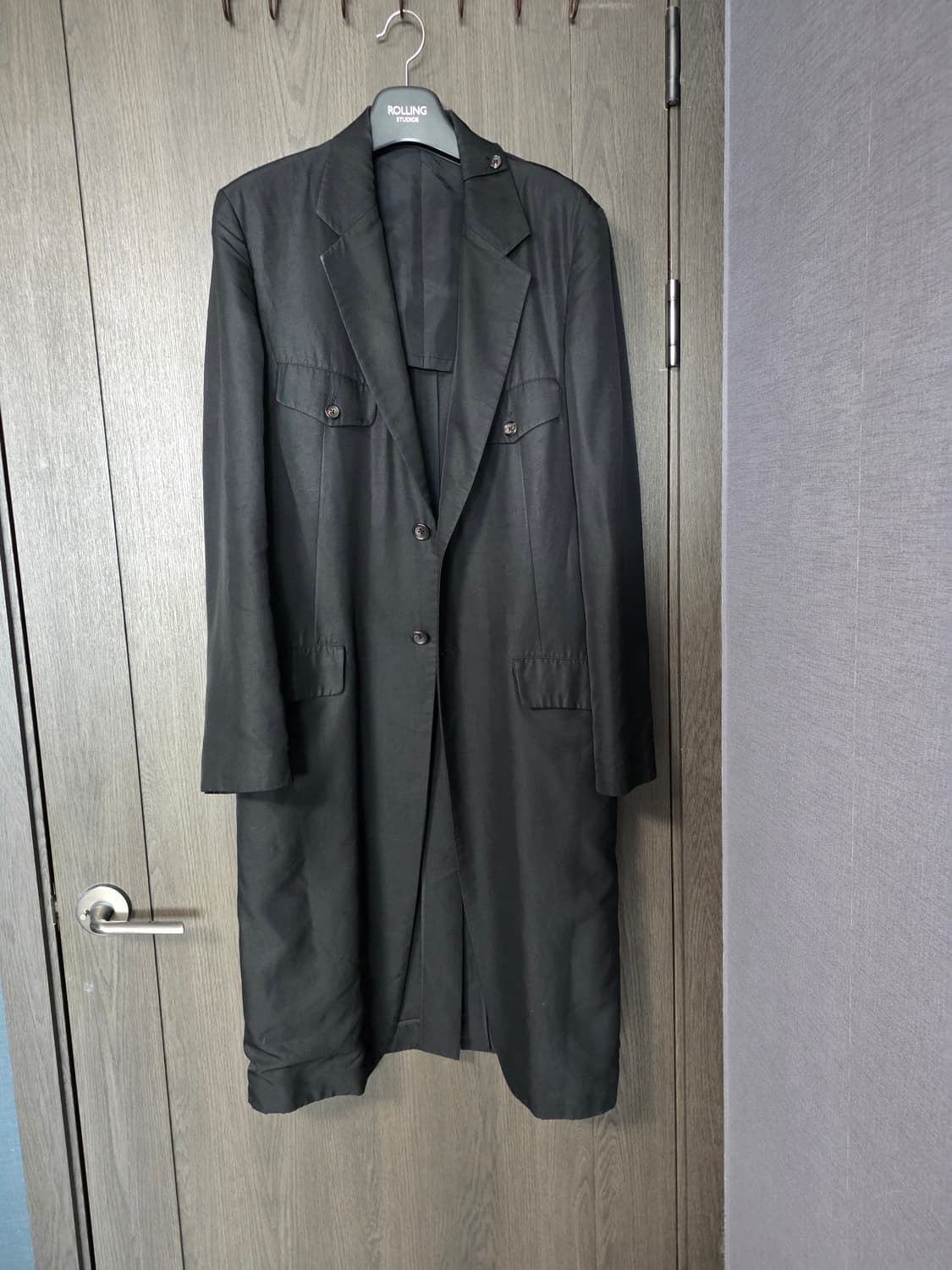 요지 야마모토 뿌르옴므 실크 코트 상품이미지1