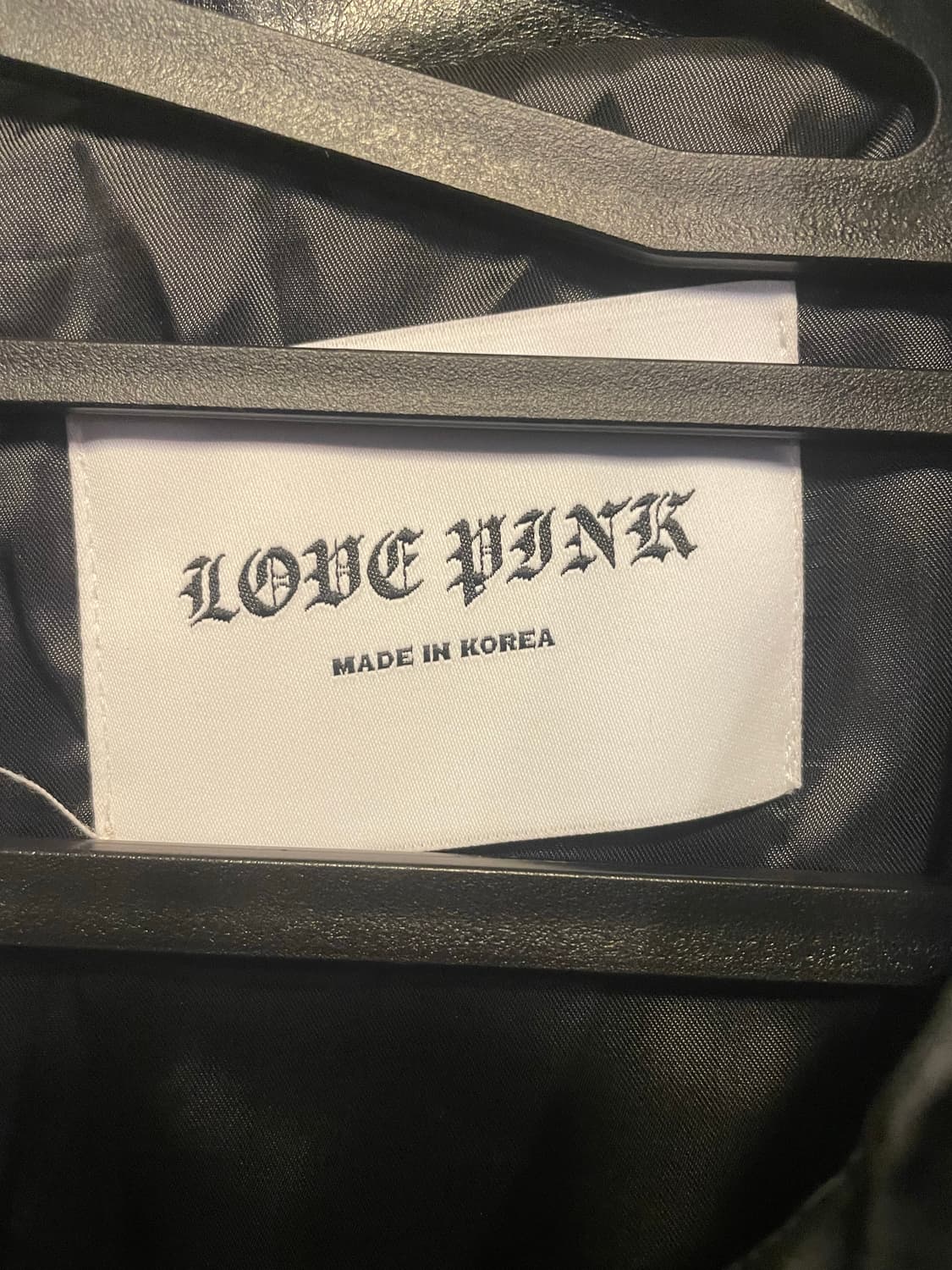  블랙 합성레더 자켓 실측60 기장70 상품이미지3