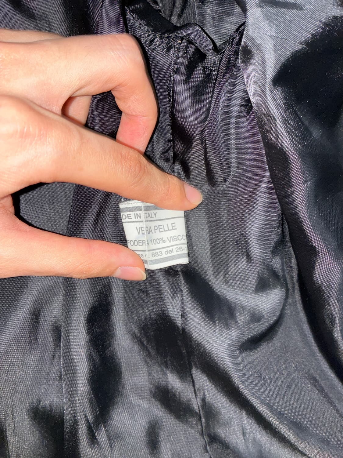 이탈리아 베지터블 램스킨 레더자켓 상품이미지8