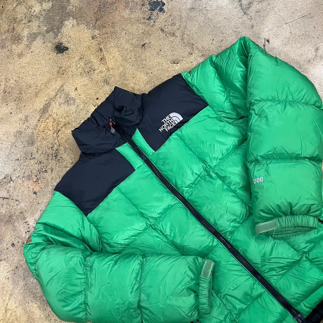 [정품/90] 노스페이스 900 눕시 패딩 그린 블랙 b14 상품이미지1