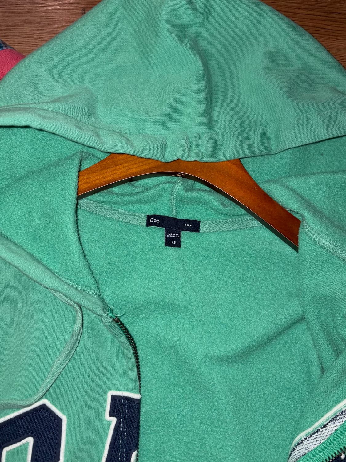 GAP 로고 민트 후드집업 상품이미지7