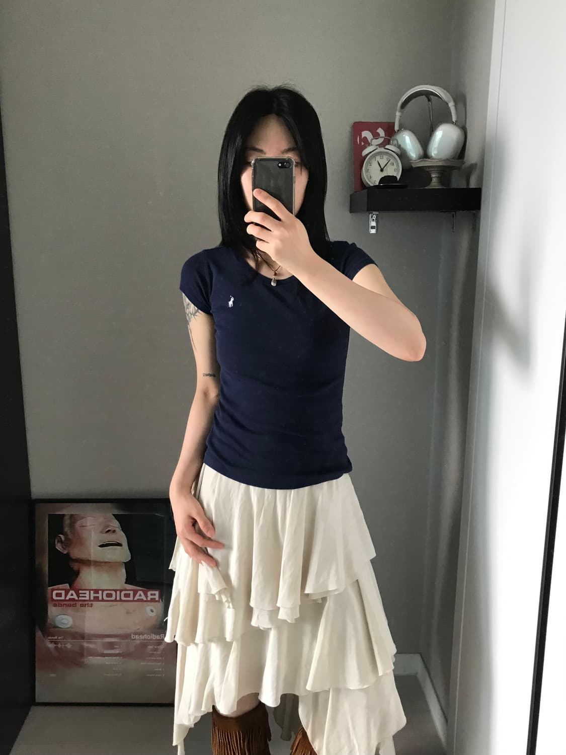 폴로 랄프로렌 포니로고 네이비 반팔티 상품이미지4