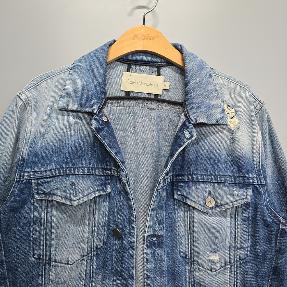 캘빈클라인진(Calvin Klein Jeans) 워싱 데님 자켓 M 상품이미지2