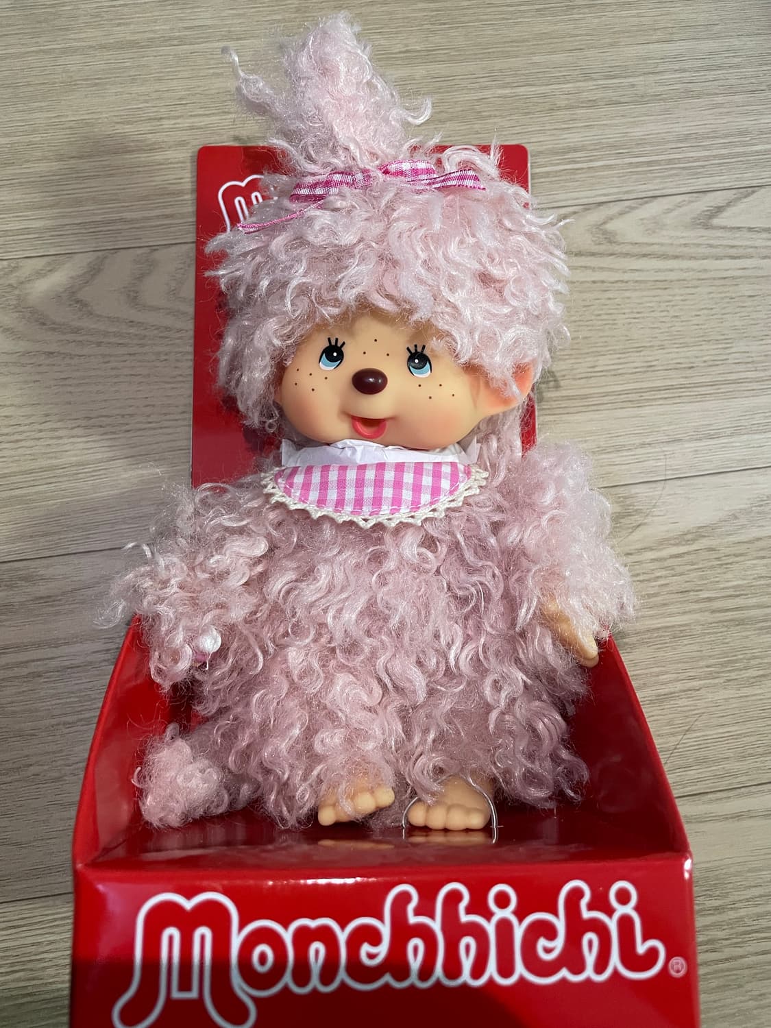 [새상품]신상 모코모코 몬치치 핑크 곱슬 몬치치인형 상품이미지2