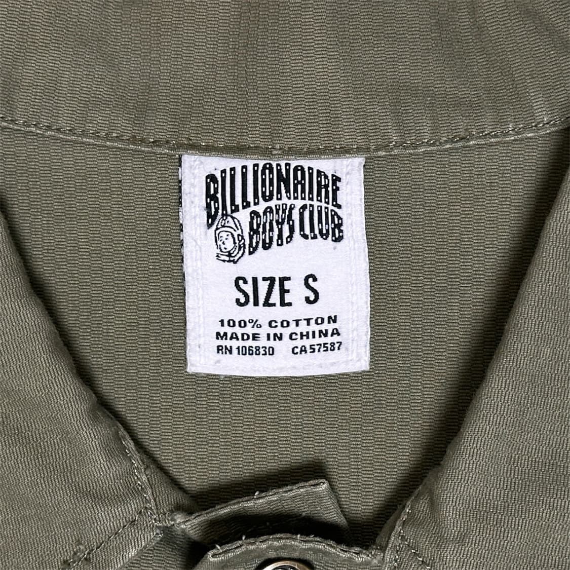 빌리어네어보이즈클럽 코튼 셔츠 자켓 카키 상품이미지4