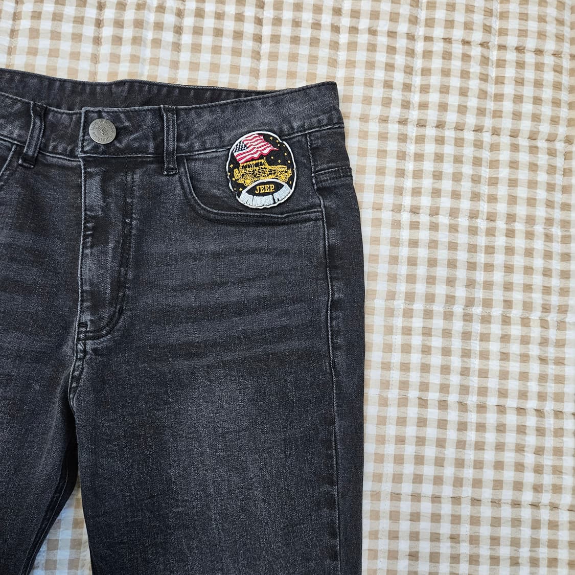 지프 스판 데님 청바지 남자32 상품이미지3