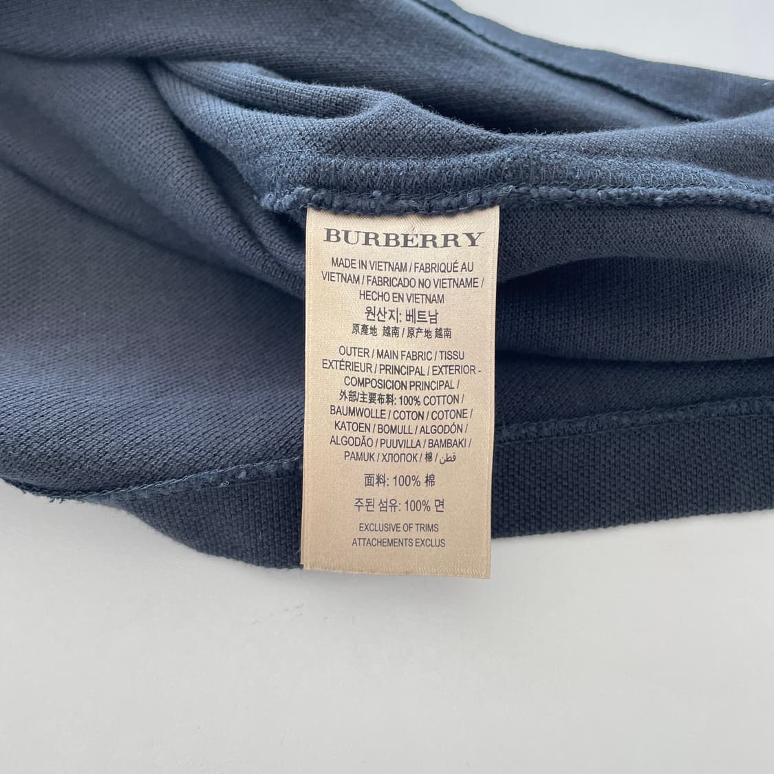 버버리 브릿 블랙 PK 반팔 티셔츠 상품이미지8