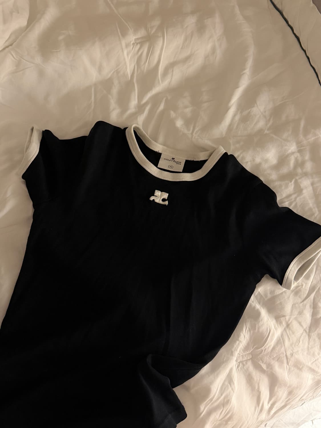 쿠레쥬 꾸레쥬 콘트라스트 반팔 xs 상품이미지5